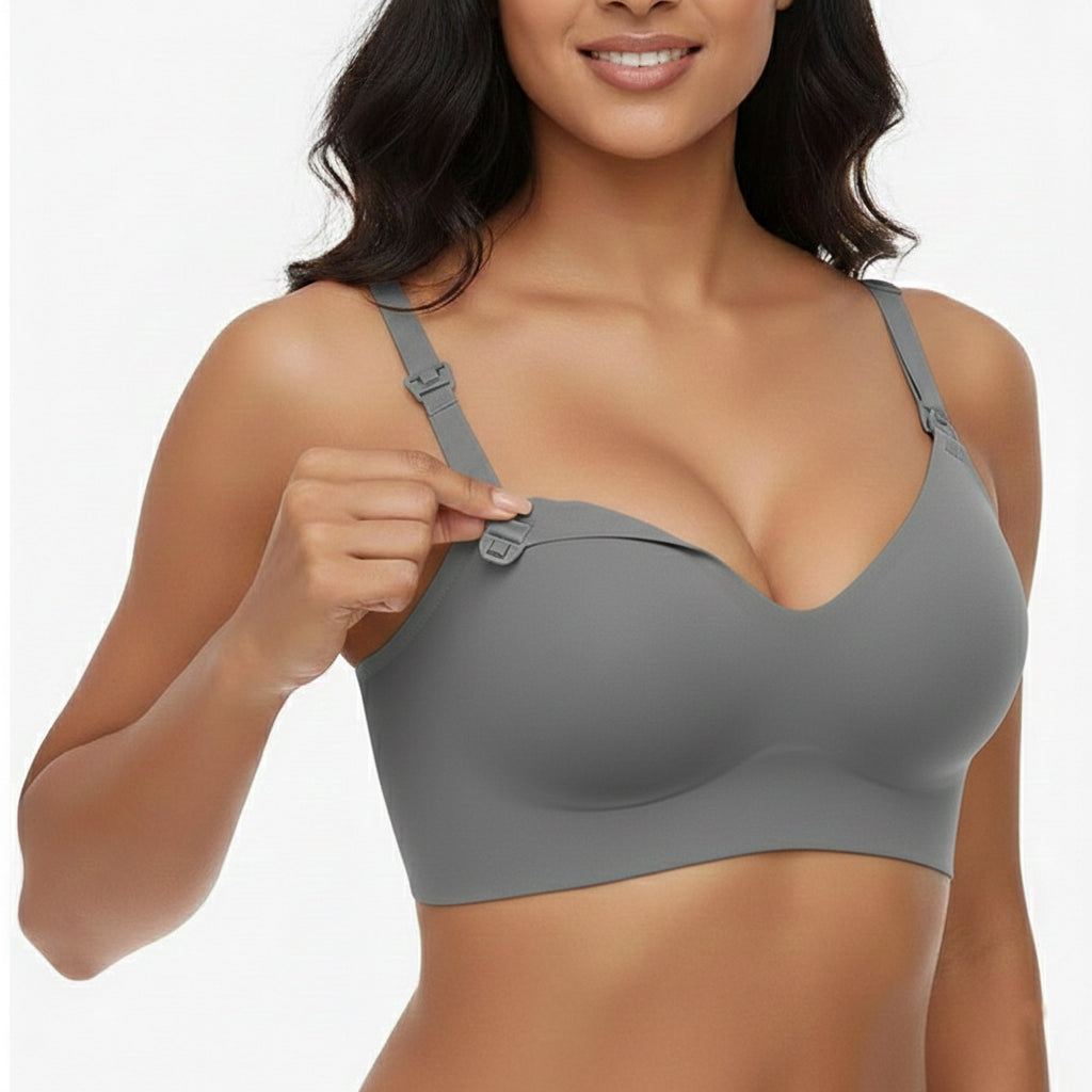 Ultra-Cool Maternity Bra: Cloud-Stretch, Breathable Seamless Maternity Bralette & Cooling Fabric for Breastfeeding