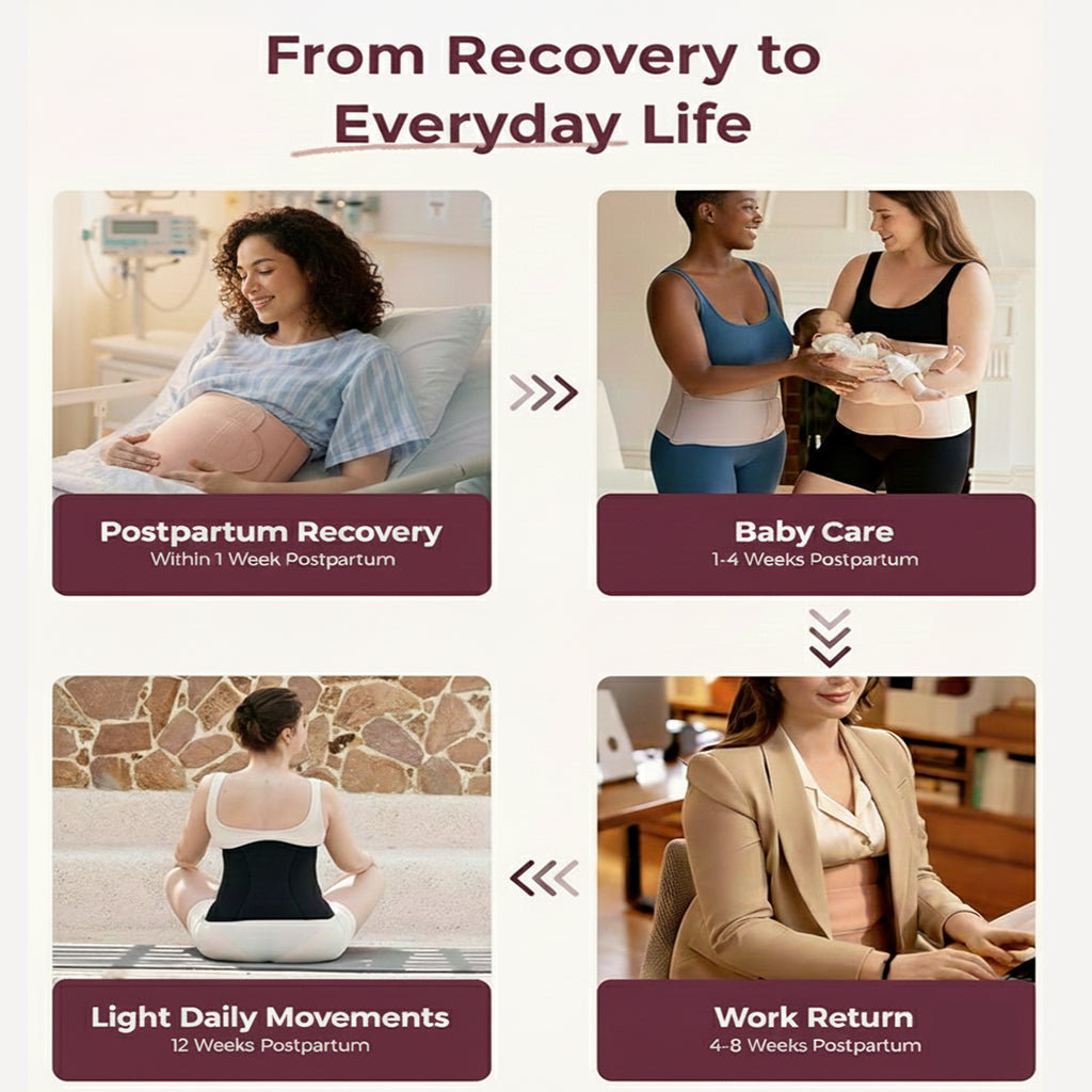 Comfort Postpartum Wrap – Seamless Ergonomic Recovery & Lumbar Support