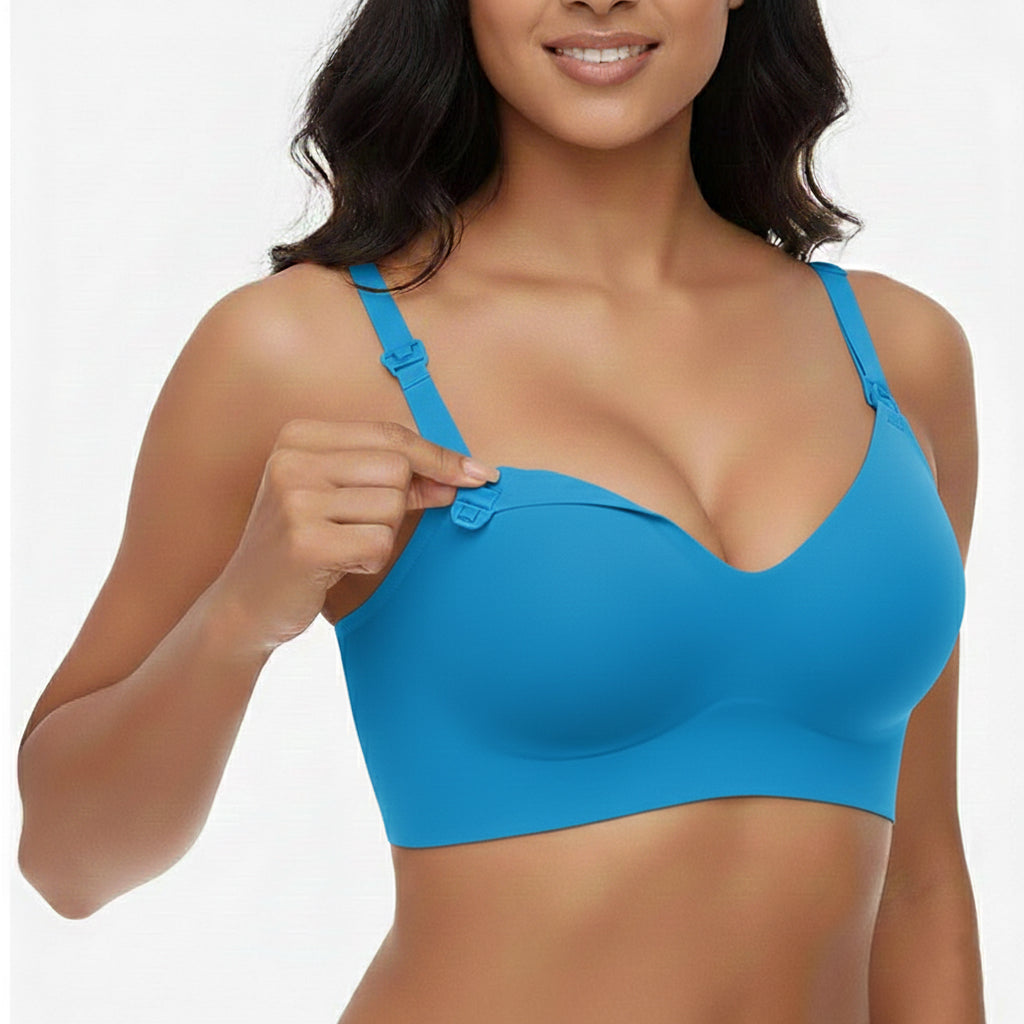 Ultra-Cool Maternity Bra: Cloud-Stretch, Breathable Seamless Maternity Bralette & Cooling Fabric for Breastfeeding