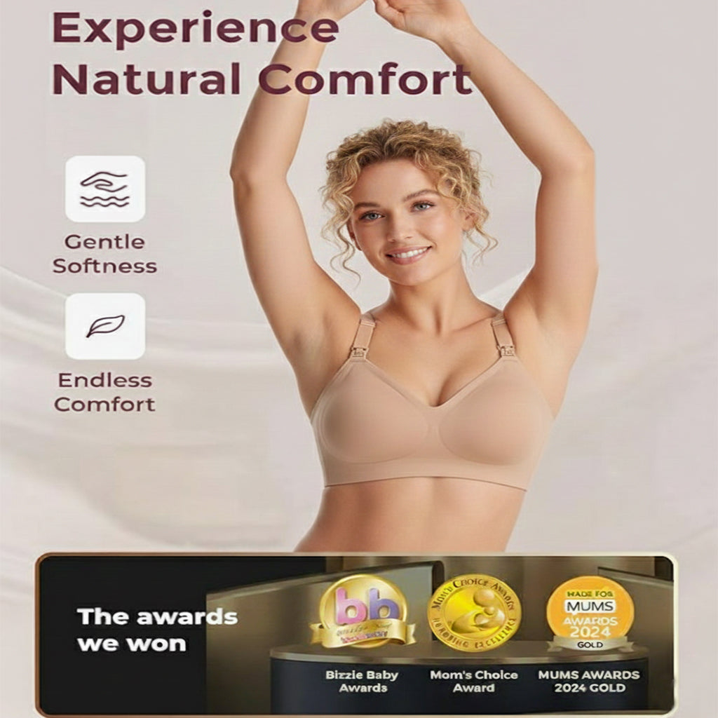Ultra-Cool Maternity Bra: Cloud-Stretch, Breathable Seamless Maternity Bralette & Cooling Fabric for Breastfeeding